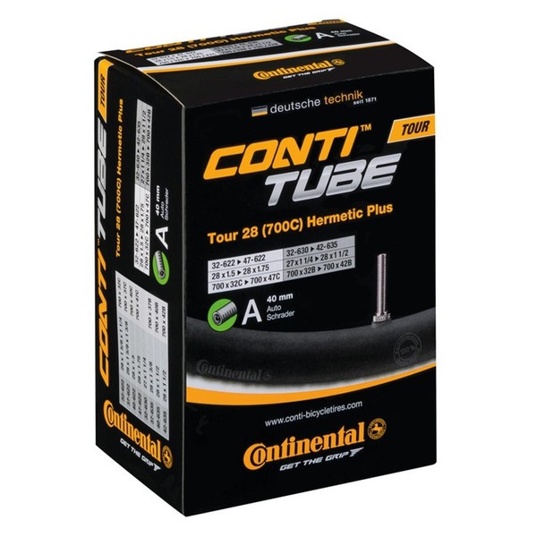 "Continental Fahrrad Schlauch Tour Hermetic Plus 27/28X1 1/4-1.75\" 32/47-622/635"-image
