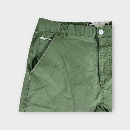 Nena & Pasadena Green Tapered Leg Cotton Blend Jogger Mens 36 - Picture 2 of 11