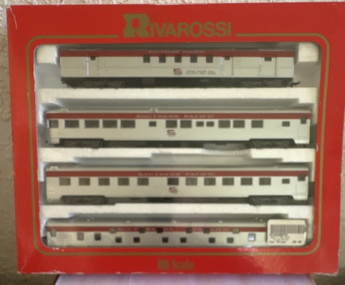 Rivarossi 6975 escala HO Southern Pacific 1930s juego de 4 coches pasajeros (juego B) | Condition: Used