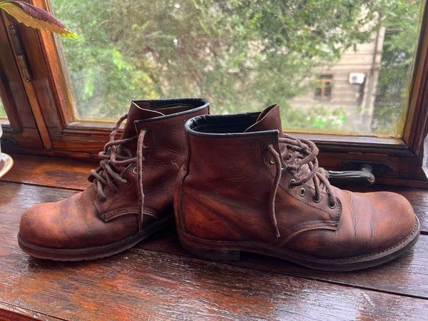 Men Red Wing Boots Brown Leather 41