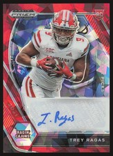 2021 Panini Prizm Draft Picks Collegiate #DPA-TRE Trey Ragas Red Ice AU