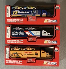 1995 Racing Champions, RARE/UNCOMMON NASCAR 1:64 Transporters w/2 cars-Lot Of 3