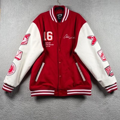 NWT Death Row Records October London Varsity Jacket Red White Crooks Castles 3XL