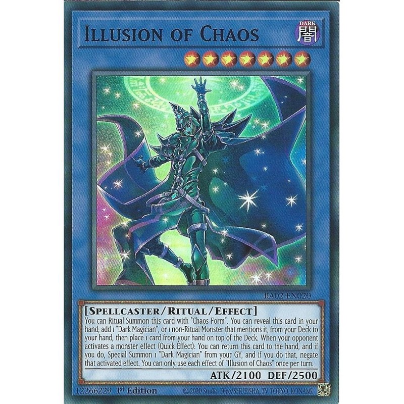 RA02-EN020 Illusion of Chaos : Super Rare Card : 1st Edition : YuGiOh TCG