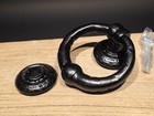 Antique Style Heavy Cast Iron Ring Door Knocker — photo 2