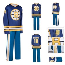 Mens Gilmore 18 Cosplay Costume Halloween Hockey Jersey Golf uniform fullset