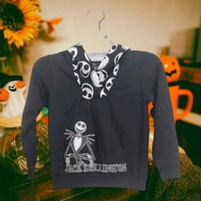 The Nightmare Before Christmas Jack Skellington Sweatshirt Hoodie Girls Sz 6/6x
