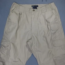 5.11 Tactical Pants Beige Cargo Pocket Straight Leg Men's 34x32