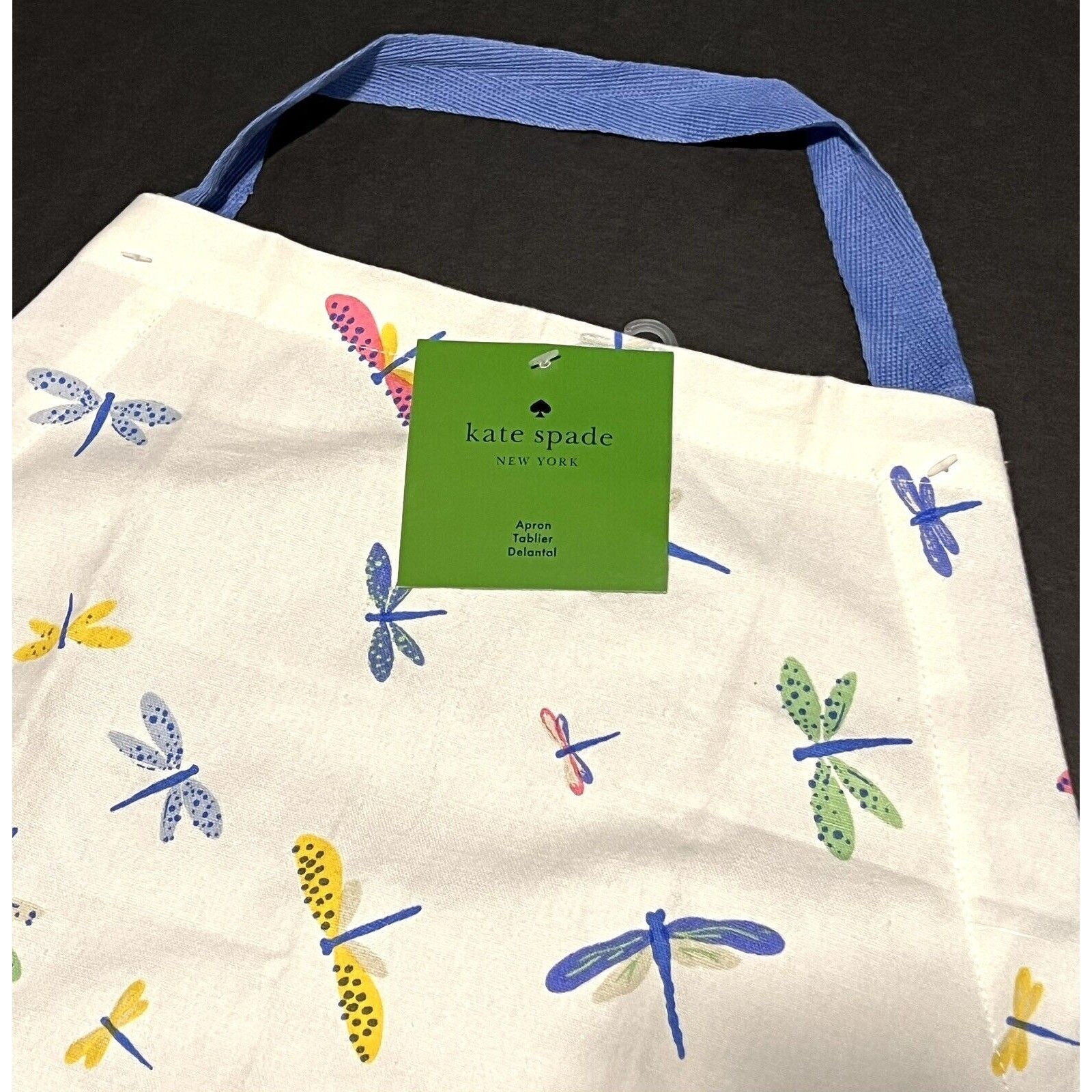 Kate Spade Dragonfly Kitchen Apron Dragonflies Kitchen Measurements On Back NWT thumbnail 4
