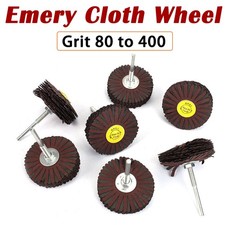 Abrasive Sanding Flap Wheel Mop Discs Sandpaper 80/120/240/320/400# Rotory Tools