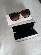 Versace Cat Eye Sunglasses Black Gradient Lenses Designer Eyewear