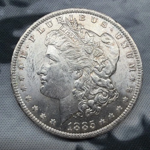 1885 O MORGAN SILVER DOLLAR! BEAUTIFUL UNCIRCULATED Coin! Toned Reverse!