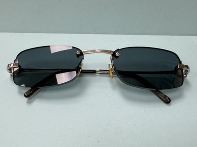 Authentische Vintage Cartier C Dekor Sonnenbrille Brille verchromt