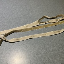 Chanel Gold and Ivory Texturized Gilded Ribbon 80   12 2mm Wide Free SH