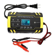 Automatic Smart Battery Charger Car 12V/24V - Pulse Repair Charger with LCD