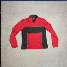 Nike Vintage 90s Red One Quarter Zip Pullover Dry Fit Boys Medium