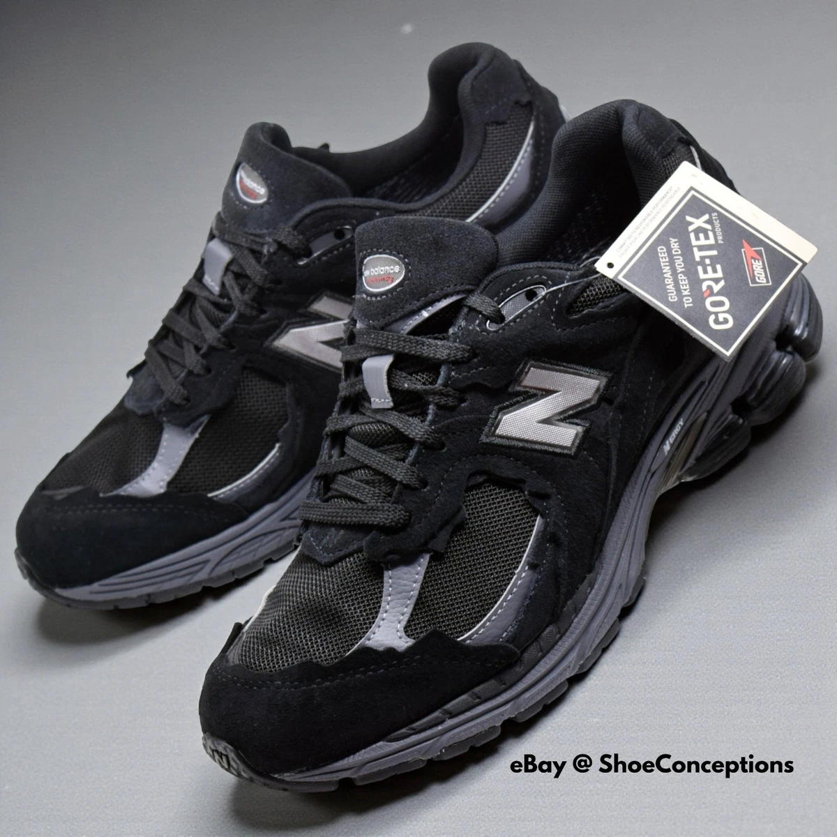 New Balance 2002R GORE-TEX Black Grey | eBay