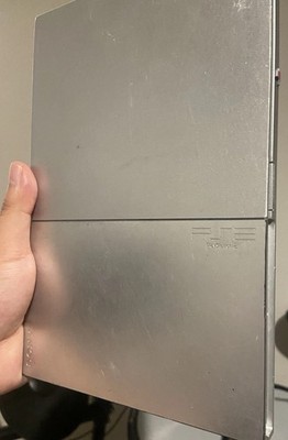 Sony PlayStation 2 Silver Ps2 Slim Console Only Does Not Read PS1 or blue Discs