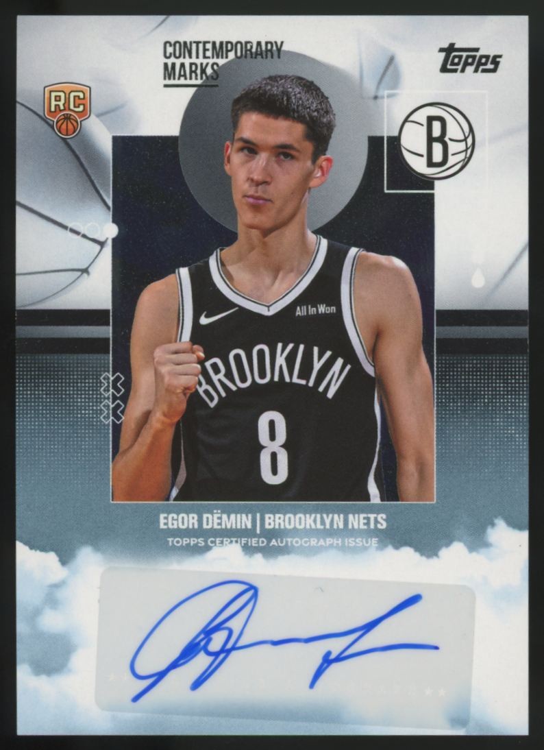 2025 Topps Contemporary Marks Autograph Egor Demin #CM-ED Baseball Card