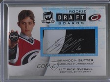 2008 Upper Deck The Cup Rookie Draft Boards /25 Brandon Sutter #DB-BS Auto g0y