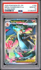 PSA 10 MEGA CHARIZARD X ex 109/094 | Ultra Rare Phantasmal Pokemon Card