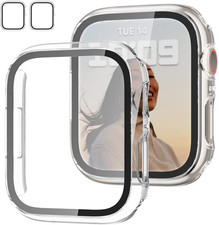 2 Pack Case with Tempered Glass Screen Protector for Apple Watch SE3 2025 SE2 S