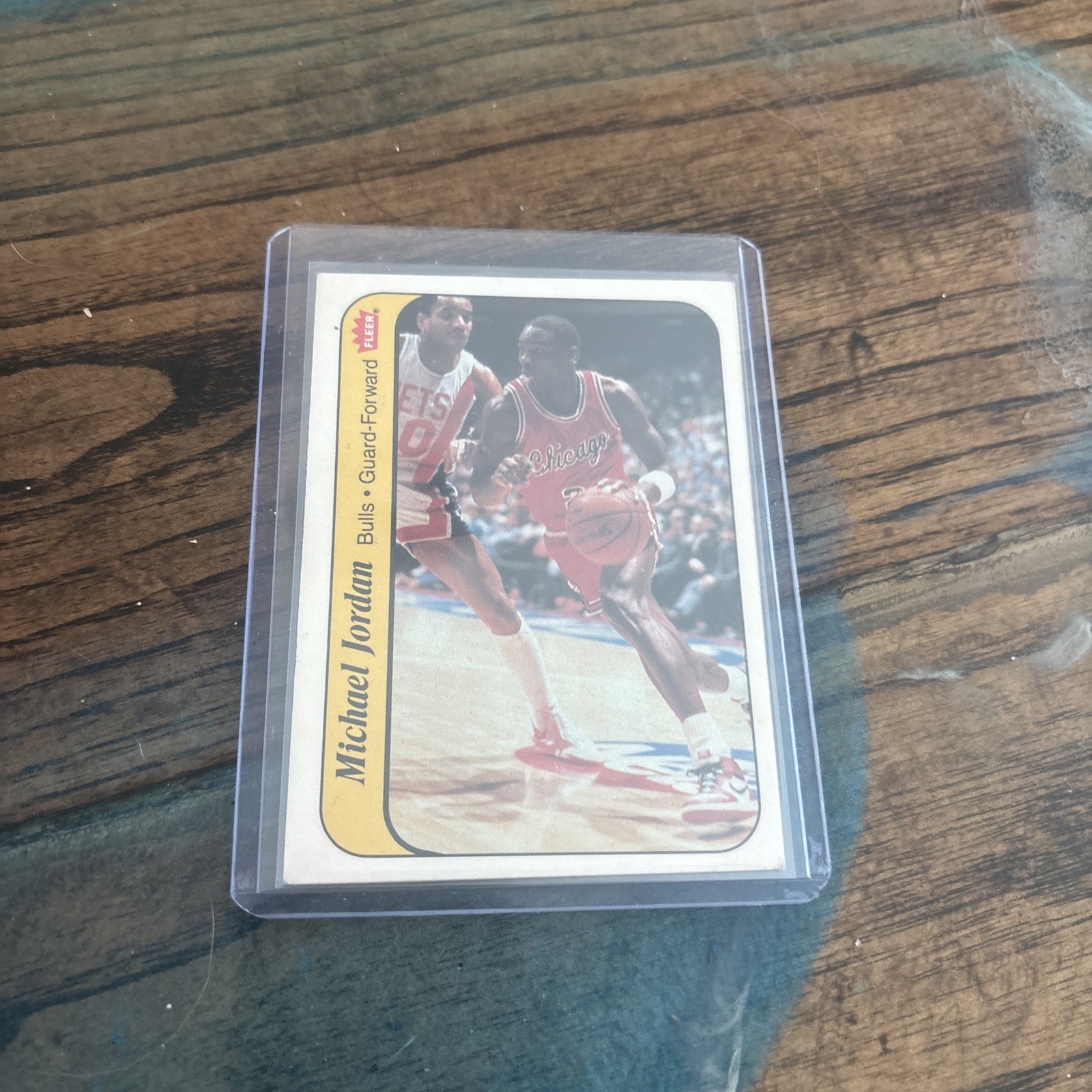 Fleer 1986-87 Michael Jordan Trimmed Sticker Rookie #8 Authentic Chicago Bulls