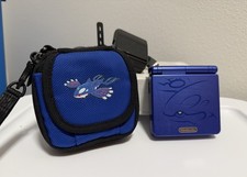 Original Pokemon Kyogre Advance SP Gameboy & Case- Sapphire / Ruby / Emerald Era
