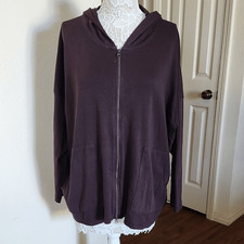 Eskandar Espresso Boho Chic Oversized Lagenlook Art To Wear One Size Hoodie