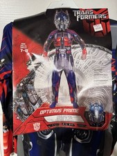 Transformers 2007 Halloween Costume Optimus Prime Jumpsuit Mask 7-8 Disguise