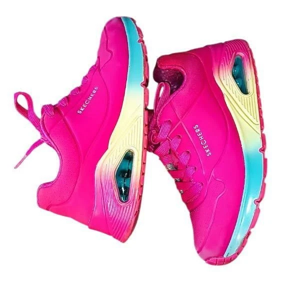 Zapatillas deportivas Skechers para niños pequeños talla 13 rosa Foto 3 de 4