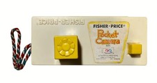 Fisher Price Pocket Camera 464 Toy 1974 Made In USA Yellow and White
