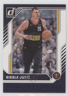 2024 Panini Donruss Franchise Features Blue Winter 24/75 Nikola Jokic #19 0b3o