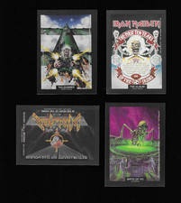 1991 Brockum ROCKCARDS Lot of 4 Different Card Stickers