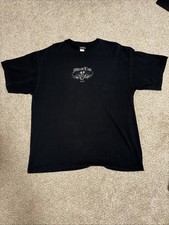 Vintage Motor Cult Shirt Size XL Eyeball Skate Biker Tee Black Respect USA Made