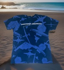 Rare Northrop Grumman Employee Issued Shirt Adult Medium Blue Official Vintage