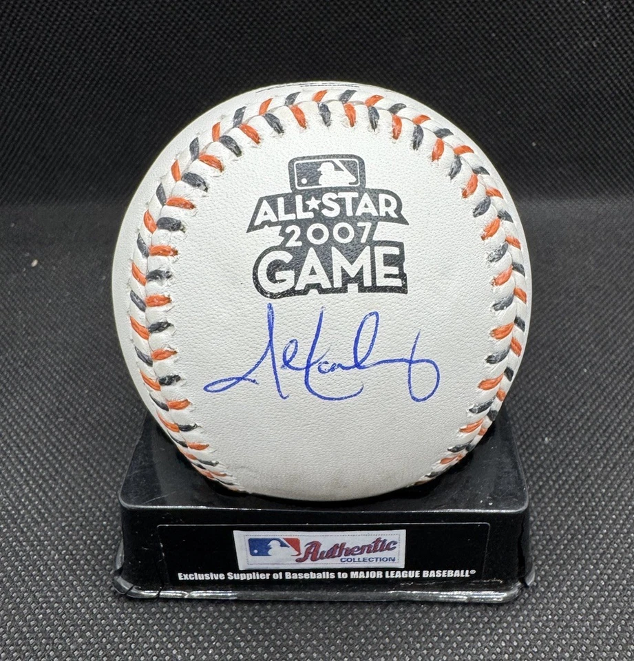 JOHN LACKEY signed 2007 ALL STAR GAME BASEBALL ANAHEIM ANGELS w/ COA JSA WITNESS - Image 4 of 4