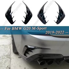 Front Bumper Lip Side Spoiler Kit for BMW 3 Series G20 M-Sport 2019–2022