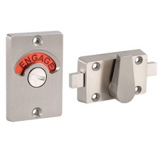 Latch Indicating Lock Stainless Steel Bolt Vacant Engaged Bathroom Privacy