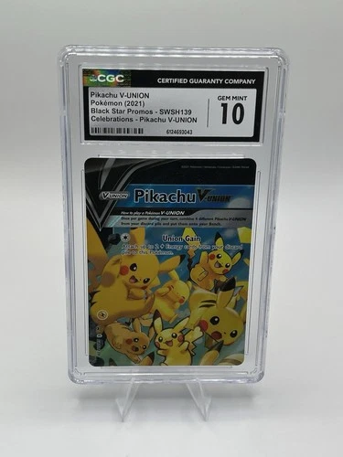 CGC 10 Pikachu V-Union SWSH139 Sword & Shield Promo Holo Pokémon TCG