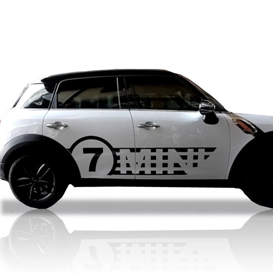For Mini Cooper R60 7 MINI Rocker Panels Stripes Body Decor Decals Graphics - Изображение 2 из 4