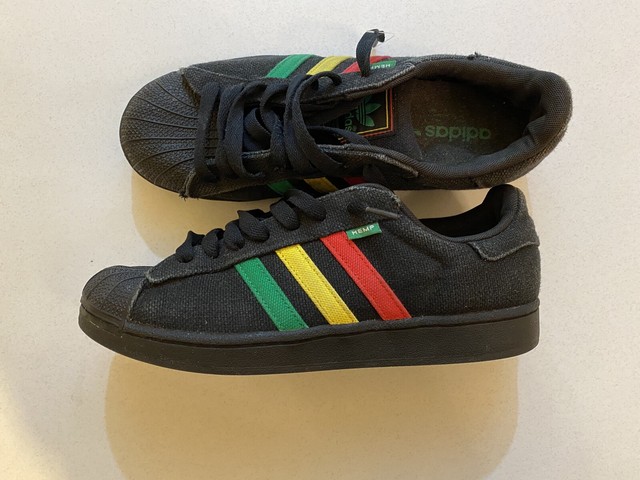 adidas superstar hemp rasta