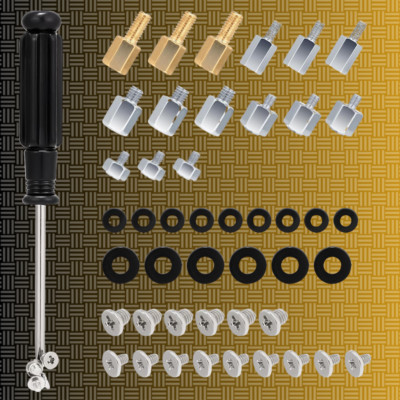 46PCS NVME M.2 SSD Mounting Screws M.2 SSD Screw Kit for Asus Gigabyte ASRock...