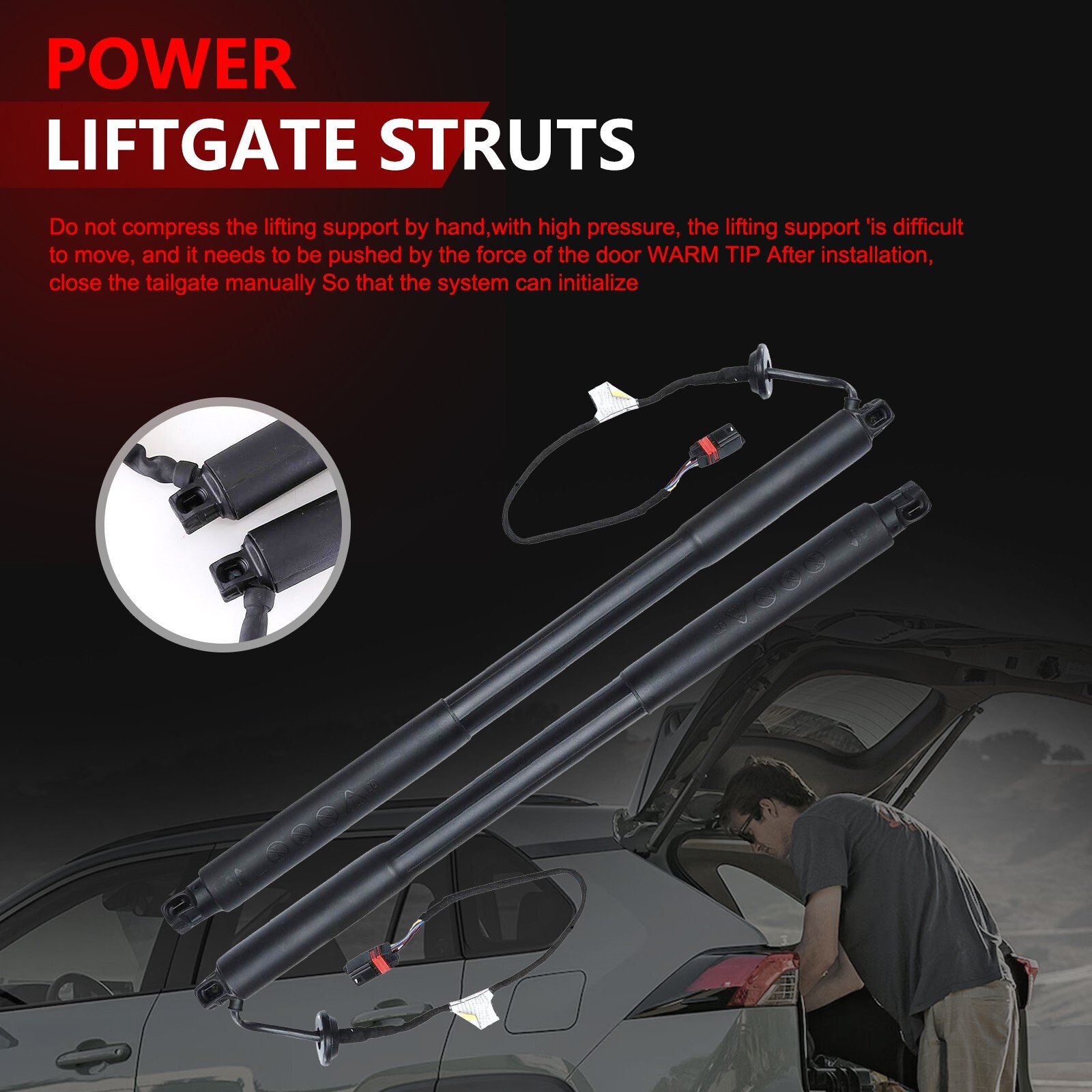 Pair Rear Liftgate Actuator Hatch Lift Strut Unit Assy For Volvo XC60 T5 6 12-17