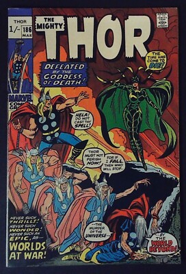 THOR #186 (1971) - Pence Cover - Hela App - FN (6.0) - Back Issue