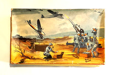Vintage Biller 1938 German Lithographed Tin 35 Anti Aircraft Mountain Clockwork