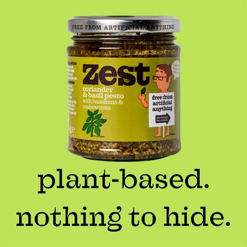 Zest Foods 165g Coriander & Basil Pesto - Picture 3 of 3
