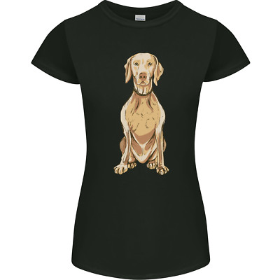 T-Shirt A Hungarian Vizsla posierender Hund Damen Petite Cut
