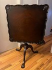 Chippendale Antique Mahogany Square ( 28 1/2")Tilt Top Table/Superb Condition — photo 6
