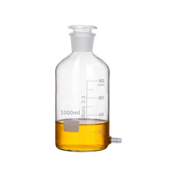 Lab Supply Borosilicate Glass Reagent Bottle 125ml-5000ml with Side Nozzle - Image 4 of 4